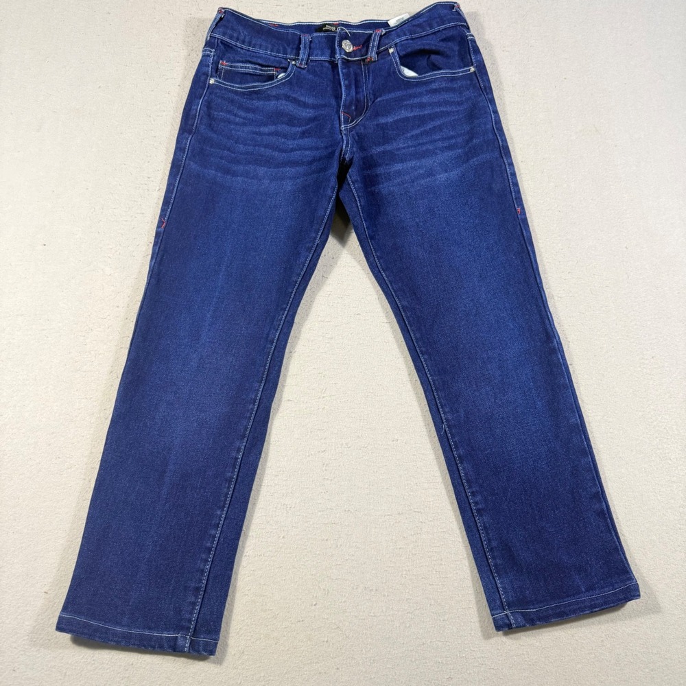 True Religion Rocco Relaxed Skinny Jeans Mens 30 Indigo Blue Denim Stretch